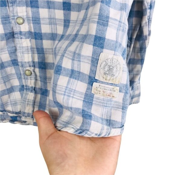 Buffalo David Bitton Plaid Snap up Flannel Shirt Women Size  M - Picture 11 of 16